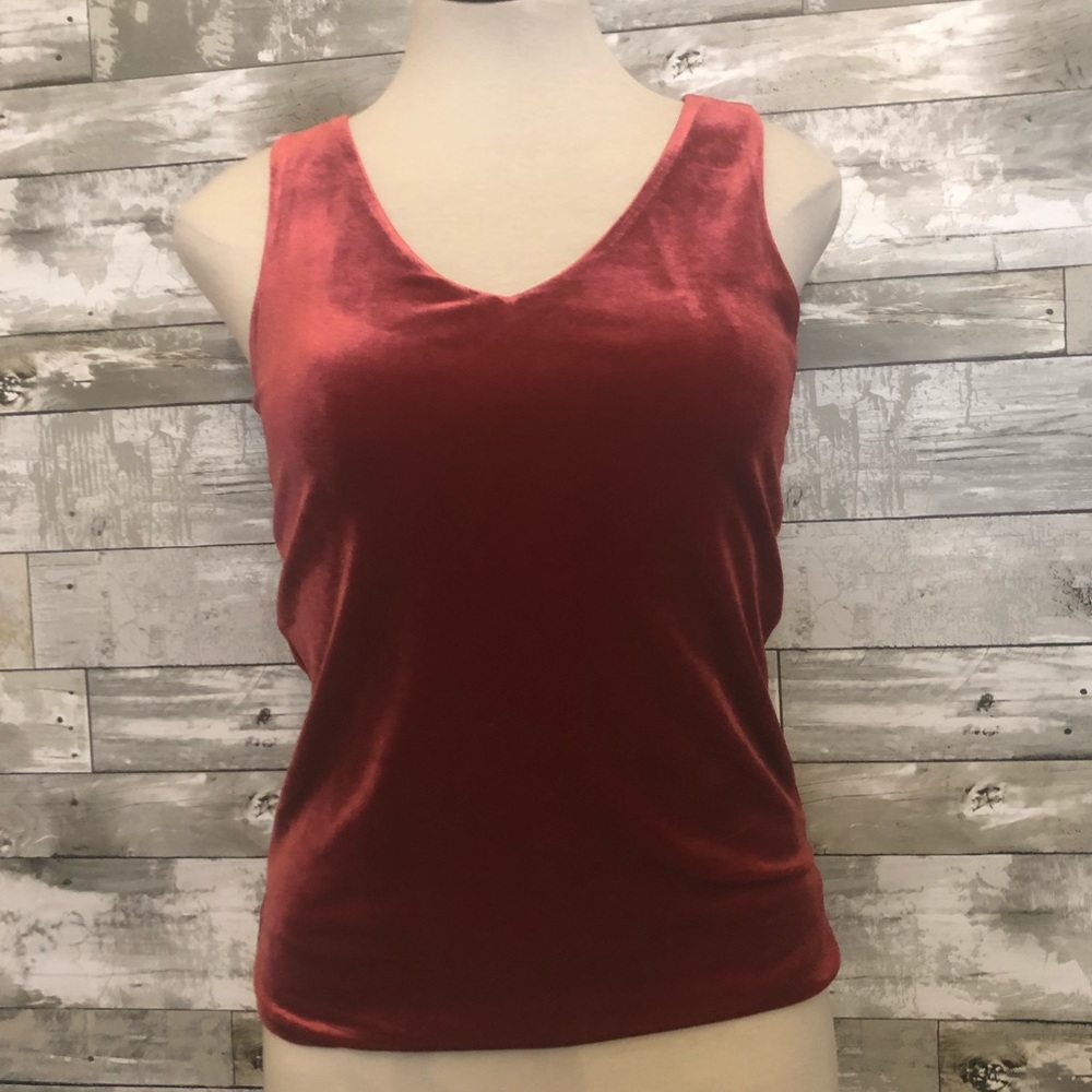 Sz XXS White House Black Market Red Velvet Tank - Picture 4 of 7